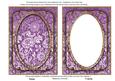 Purple Multi Floral 7x5in Shaker Base and Frame