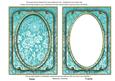 Teal Multi Floral 7x5in Shaker Base and Frame