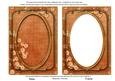 Burnt Orange Blossom Edge 7x5in Shaker Base and Frame