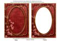 Dark Red Blossom Edge 7x5in Shaker Base and Frame
