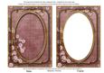 Dusky Pink Blossom Edge 7x5in Shaker Base and Frame