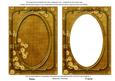 Gold Blossom Edge 7x5in Shaker Base and Frame
