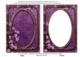Purple Blossom Edge 7x5in Shaker Base and Frame