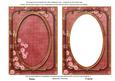 Red Blossom Edge 7x5in Shaker Base and Frame