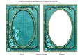 Teal Blossom Edge 7x5in Shaker Base and Frame