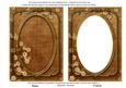 Vintage Tea Blossom Edge 7x5in Shaker Base and Frame