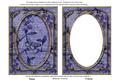 Dark Blue Butterfly Sweet Peas 7x5in Shaker Base and Frame
