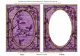 Purple Butterfly Sweet Peas 7x5in Shaker Base and Frame