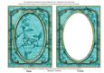 Teal Butterfly Sweet Peas 7x5in Shaker Base and Frame