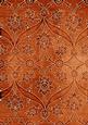Burnt Orange Entwined Embossed Floral A4 Backing Paper