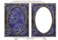 Dark Blue Large Snowflake 7x5in Shaker Base and Frame
