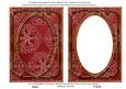 Dark Red Large Snowflake 7x5in Shaker Base and Frame