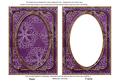 Purple Large Snowflake 7x5in Shaker Base and Frame