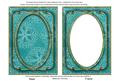 Teal Large Snowflake 7x5in Shaker Base and Frame