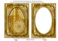 Gold Giant Blooms 7x5in Shaker Base and Frame