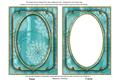 Teal Giant Blooms 7x5in Shaker Base and Frame