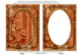 Burnt Orange Painted Rose 7x5in Shaker Base and Frame