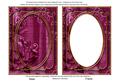 Cerise Painted Rose 7x5in Shaker Base and Frame