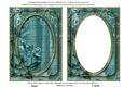 Dusky Teal Painted Rose 7x5in Shaker Base and Frame