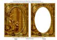 Gold Painted Rose 7x5in Shaker Base and Frame