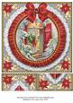 Christmas Door Ruffle 8in Picture Sheet Topper