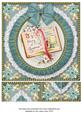 Glory Book Blue Ruffle 8in Picture Sheet Topper
