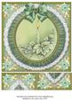 Single Green Candle Ruffle 8in Picture Sheet Topper
