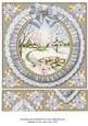 Pretty Snowscene Grey Ruffle 8in Picture Sheet Topper