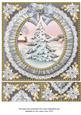 Silver Tree Ruffle 8in Picture Sheet Topper