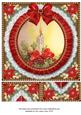 Single Red Candle Ruffle 8in Picture Sheet Topper