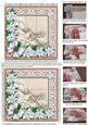 Ice Church Dusk Pink Poinsettia 5inch 3D Paper Weaving Sheet