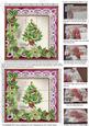 Elegant Green Tree Cerise 5inch 3D Paper Weaving Sheet