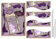 Lilac Snowman Bottle 7x5in Swirvey Top Bottom Stacker