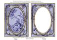 Dark Blue Rose Wallpaper 7x5in Shaker Frame and Base