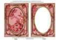 Dark Red Rose Wallpaper 7x5in Shaker Frame and Base