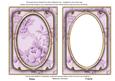 Lilac Rose Wallpaper 7x5in Shaker Frame and Base