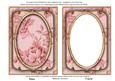 Red Rose Wallpaper 7x5in Shaker Frame and Base