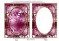 Cerise Metallic Snowflake 7x5 Shaker Frame and Base