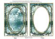 Dusky Teal Metallic Snowflake 7x5 Shaker Frame and Base