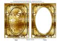 Gold Metallic Snowflake 7x5 Shaker Frame and Base