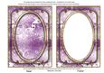 Lilac Metallic Snowflake 7x5 Shaker Frame and Base