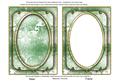 Mint Green Metallic Snowflake 7x5 Shaker Frame and Base