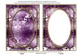 Purple Metallic Snowflake 7x5 Shaker Frame and Base