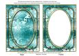 Teal Metallic Snowflake 7x5 Shaker Frame and Base