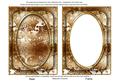 Vintage Tea Metallic Snowflake 7x5 Shaker Frame and Base