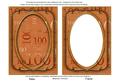 Burnt Orange 100th Birthday 7x5in Shaker Frame and Base