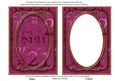 Cerise 21st Birthday 7x5in Ornate Shaker Frame and Base