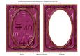 Cerise 40th Birthday 7x5in Ornate Shaker Frame and Base