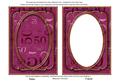 Cerise 50th Birthday 7x5in Ornate Shaker Frame and Base