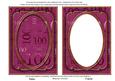 Cerise 100th Birthday 7x5in Ornate Shaker Frame and Base